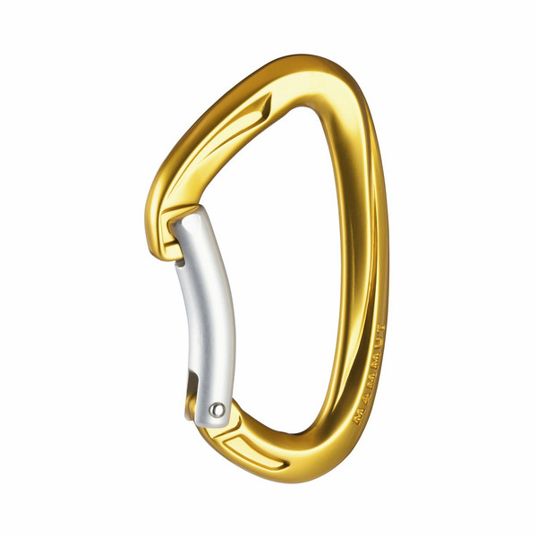 Mammut Crag Key Lock Незапирающийся карабин D-образный смещенный Золотой 1шт