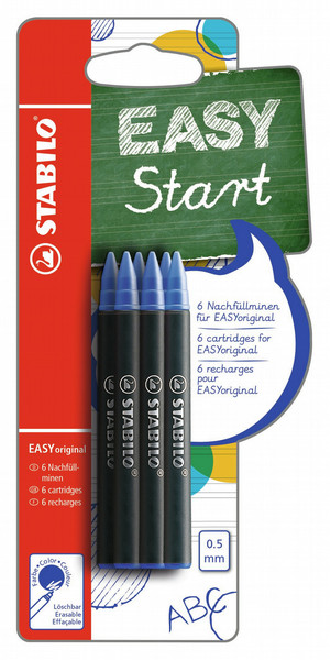 Stabilo BE/B-47374-25 Blue 6pc(s) pen refill