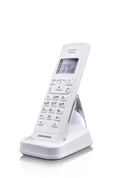 Grundig D3145 DECT Anrufer-Identifikation Integrierter Anrufbeantworter Weiß