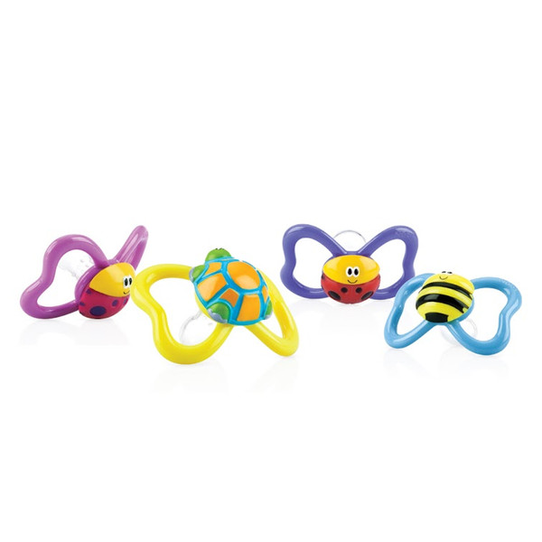 Nuby 0048526058075 Klassischer Babyschnuller Rund Silikon Baby-Schnuller