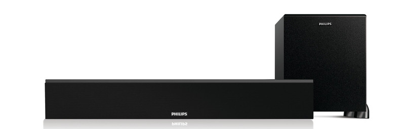Philips HTL1010/94 Проводной и беспроводной 50Вт Черный динамик звуковой панели
