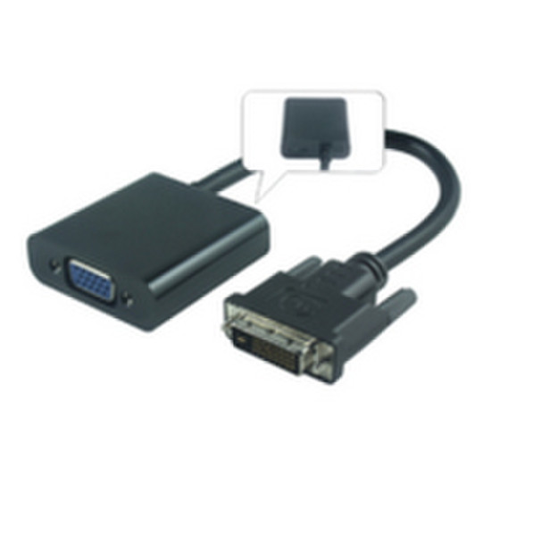 Microconnect DVI-D/VGA 0.25m DVI-D VGA (D-Sub) Schwarz