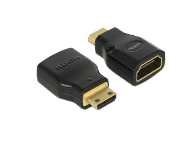 DeLOCK 65665 Mini-HDMI HDMI Черный адаптер для видео кабеля