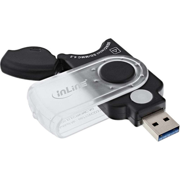 InLine 66772I USB 3.0 Black card reader