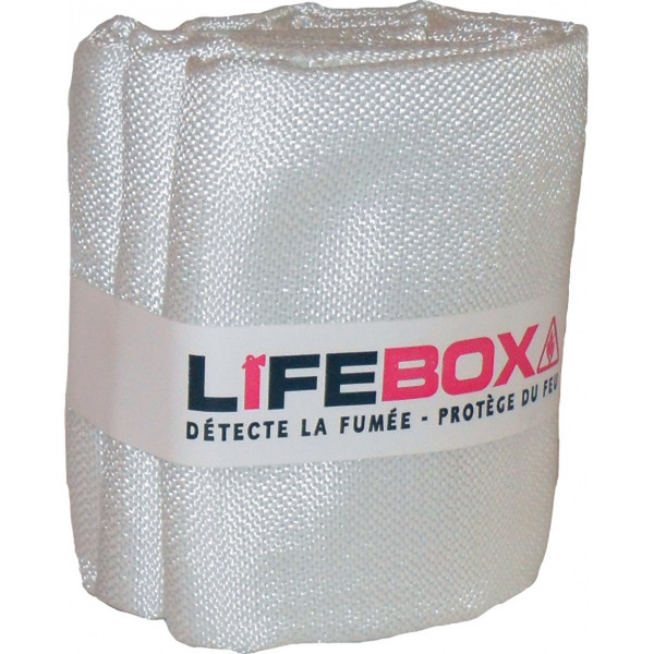 Lifebox COUV01 16.3 x 29cm Glass fiber fire blanket