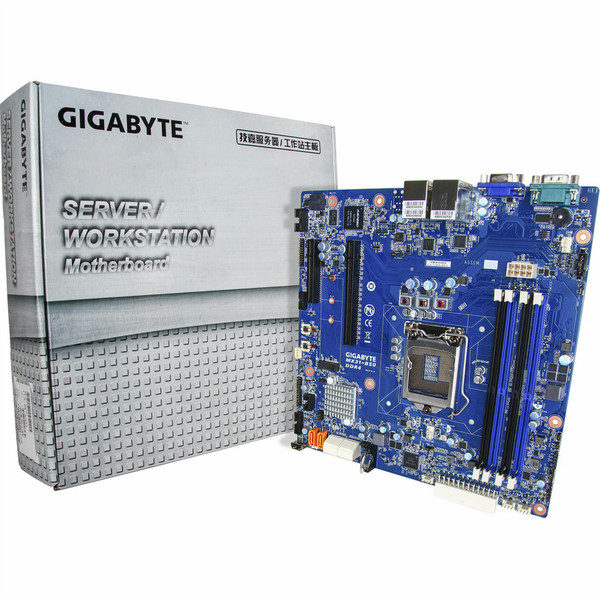 Gigabyte MX31-BS0 (rev. 1.1) Intel C232 Socket H4 (LGA 1151) Micro ATX server/workstation motherboard