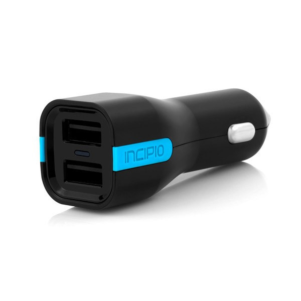 Incipio 4.8A Dual USB Car Charger Авто Черный, Синий