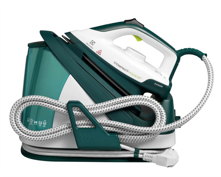 Electrolux EDBS7146GR 2400W -, 1.5L Ceramic soleplate Green,White steam ironing station