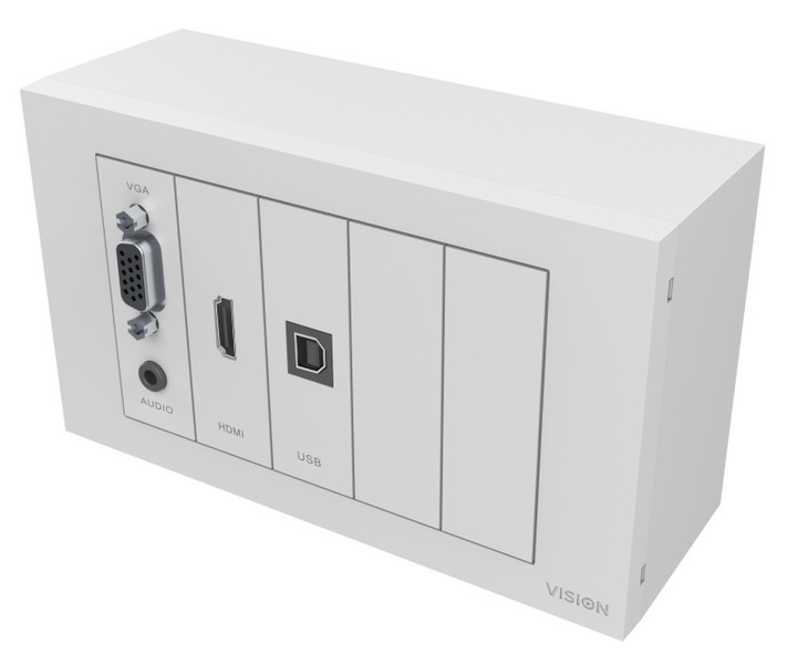 Vision TC3-PK+PK3MCABLES White outlet box