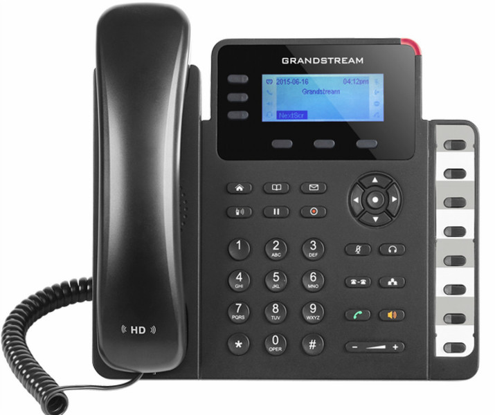 Grandstream Networks GXP1630 Проводная телефонная трубка 3линий ЖК Черный IP-телефон