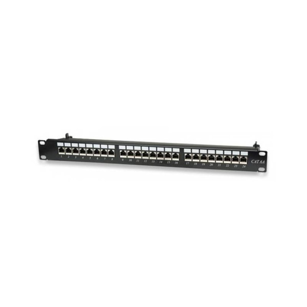 Techly Patch panel STP 24 Ports RJ45 cat. 6A I-PP 24-RS-C6AT patch panel