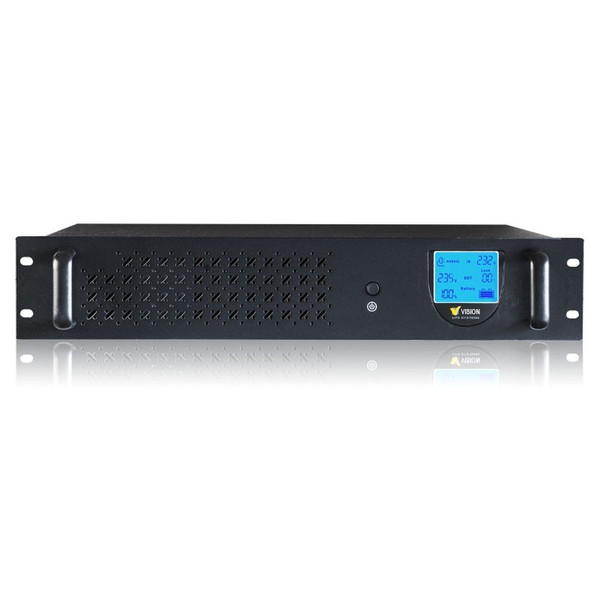 Vision Pro Blue Rack, 1600VA Zeile-interaktiv 1600VA 4AC-Ausgänge Rackmount Schwarz Unterbrechungsfreie Stromversorgung (UPS)