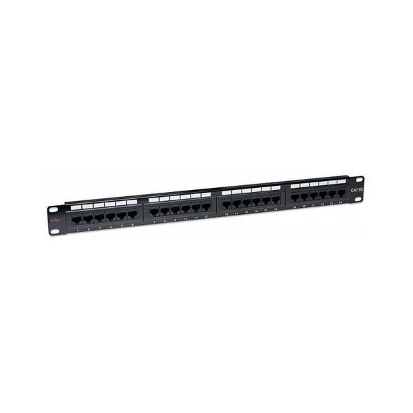 Techly Patch Panel UTP 24 Ports RJ45 Cat.5E I-PP 24-RU-C5ET patch panel