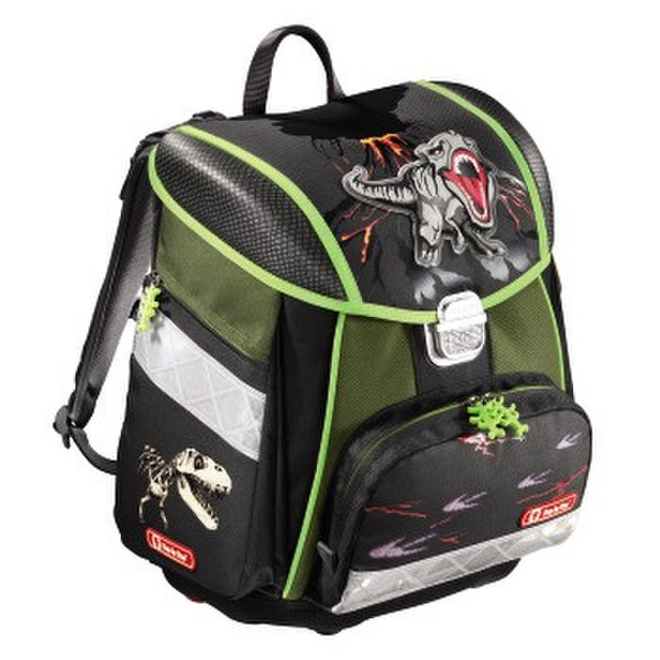 Step by Step T-Rex Boy School backpack Polyester Black,Green
