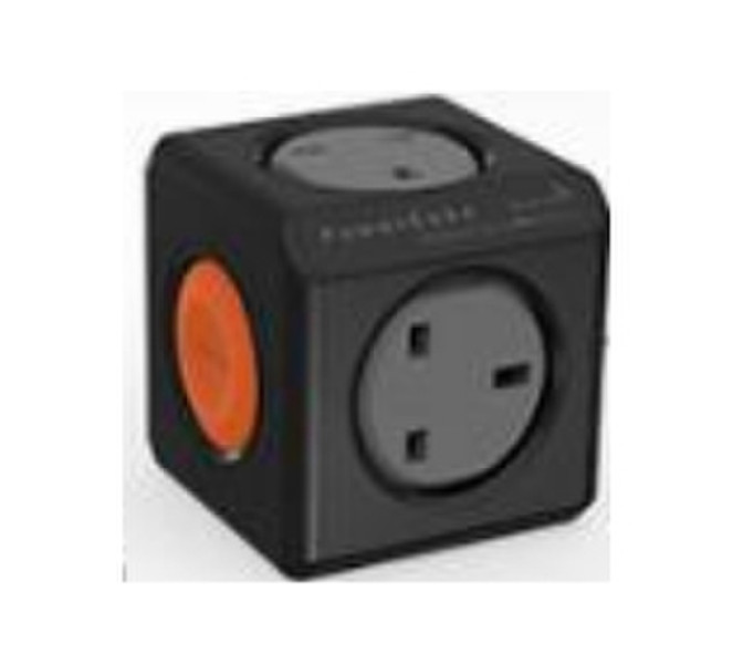 Allocacoc PowerCube Original Remote Черный, Серый, Оранжевый адаптер сетевой вилки