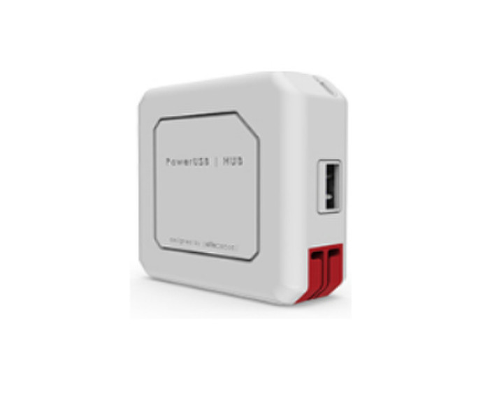 Allocacoc PowerUSB HUB USB 2.0 480Мбит/с Белый