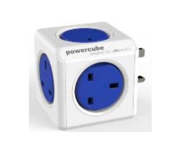 Allocacoc PowerCube Original Blue,White power plug adapter