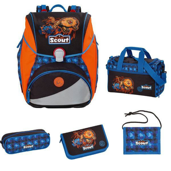 Scout Orca Ocean Мальчик School backpack Синий, Разноцветный, Оранжевый