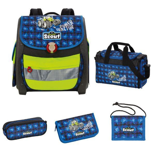 Scout 72500991400 Мальчик School backpack Синий, Зеленый, Серый школьная сумка