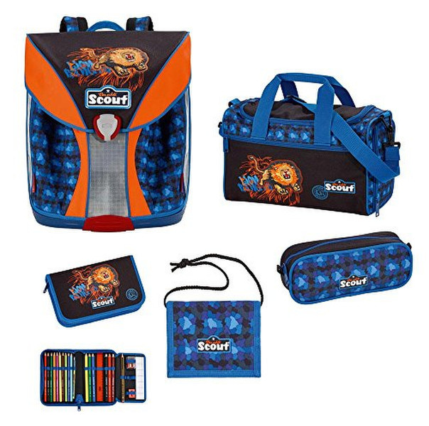 Scout 71500775000 Мальчик School backpack Синий, Оранжевый школьная сумка