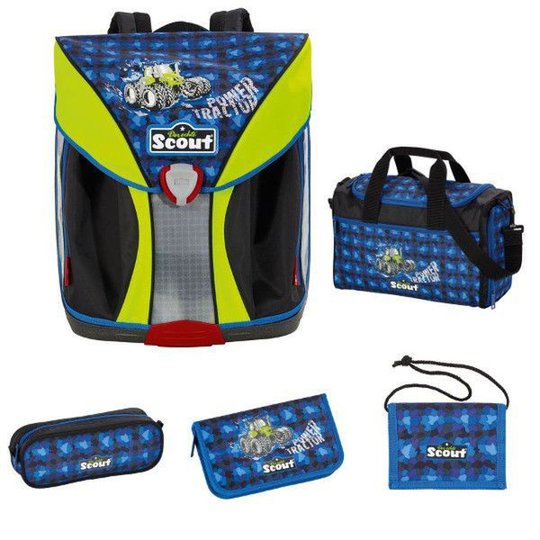 Scout 71500791400 Boy School backpack Black,Blue,Green school bag
