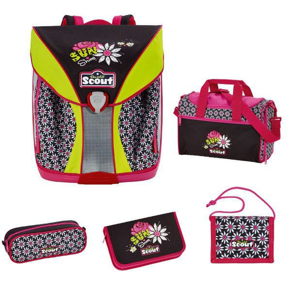 Scout 71500714700 Girl School backpack Black,Green,Pink school bag
