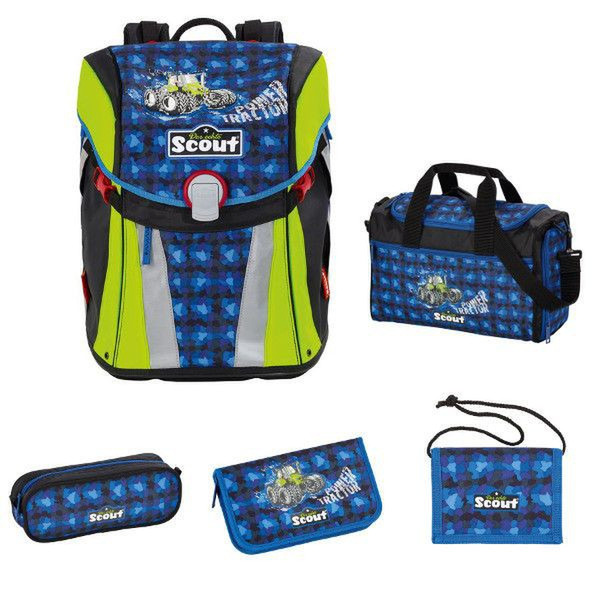 Scout 73510791400 Boy/Girl Blue,Green school bag set