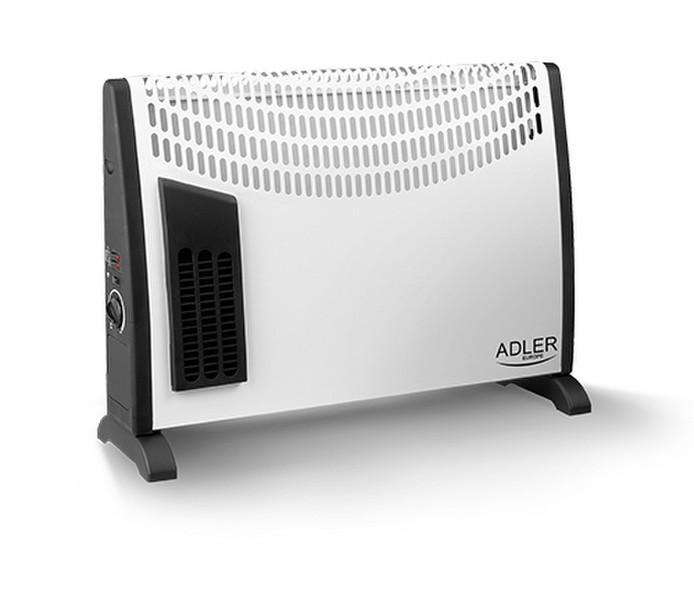 Adler AD 7705 Для помещений 2000Вт Серый, Белый Fan electric space heater