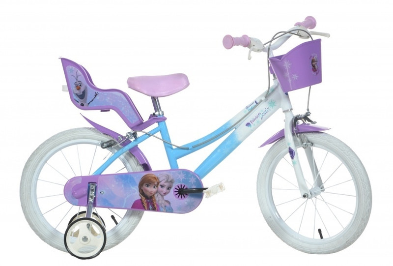 Dino Bikes 146R-FZ Mädchen Stadt Blau, Violett, Weiß Fahrrad