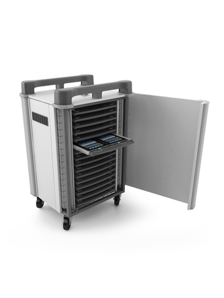 Monarch Computer Furniture TabCabby 32 H Tablet Multimedia trolley Grey,White