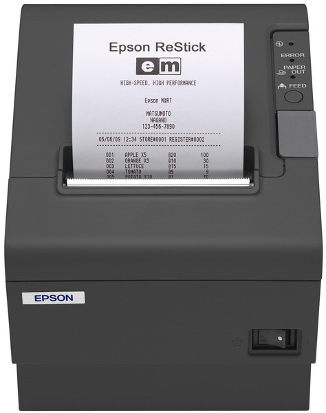 Epson TM-T88IV Прямая термопечать 203 x 203dpi Черный устройство печати этикеток/СD-дисков
