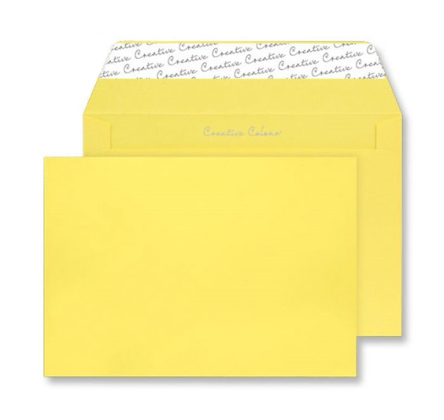 Blake Creative Colour Wallet Peel and Seal Banana Yellow 162x229mm 120gsm (Pack 25)