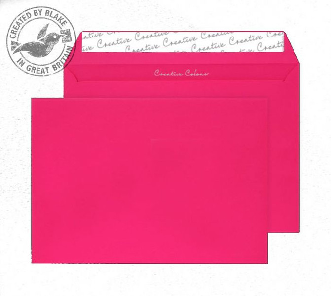 Blake Creative Colour Wallet Peel and Seal Shocking Pink C5 162×229mm 120gsm (Pack 25)