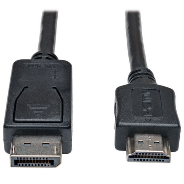 Tripp Lite DisplayPort - HDMI, m-m, 4.5m 4.5m DisplayPort HDMI Black,Metallic