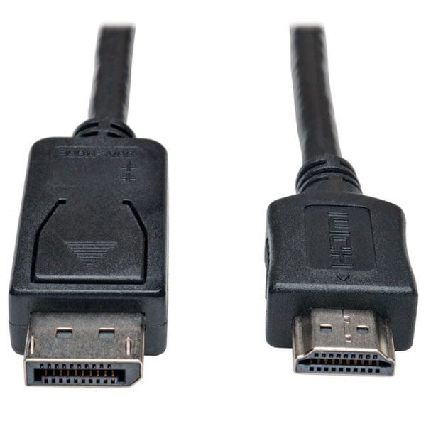 Tripp Lite DP - HDMI, m-m, 7.62m 7.62м DisplayPort HDMI Черный, Металлический