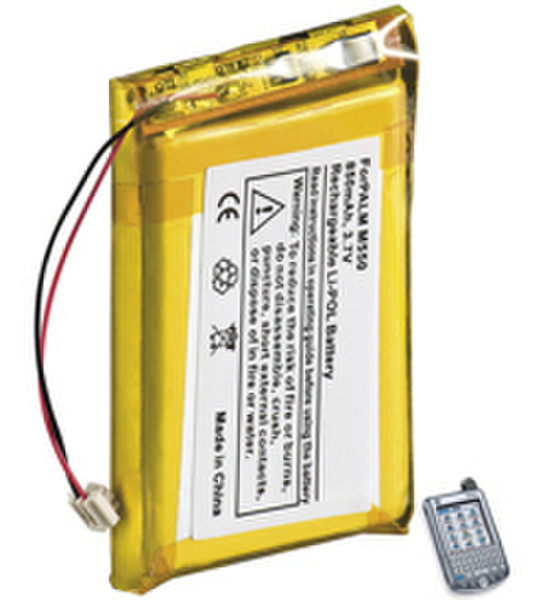 Wentronic PDA f/ PALM M550 850mAh Li-Pol Lithium Polymer (LiPo) 850mAh 3.7V rechargeable battery