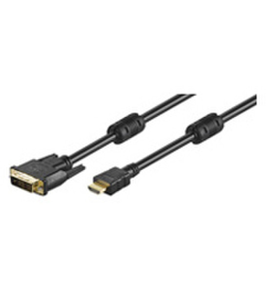 Wentronic MMK 630-150 G 1.5m (HDMI-DVI) 1.5m HDMI DVI-D Black