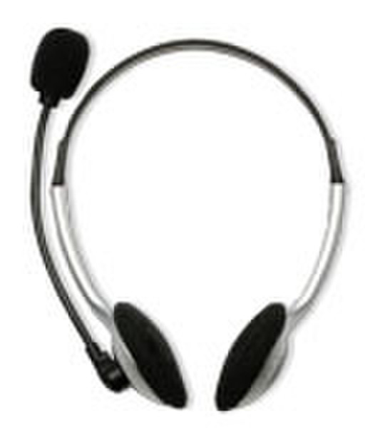 Olitec Headset Stereo Microphone Binaural Verkabelt Schwarz, Silber Mobiles Headset
