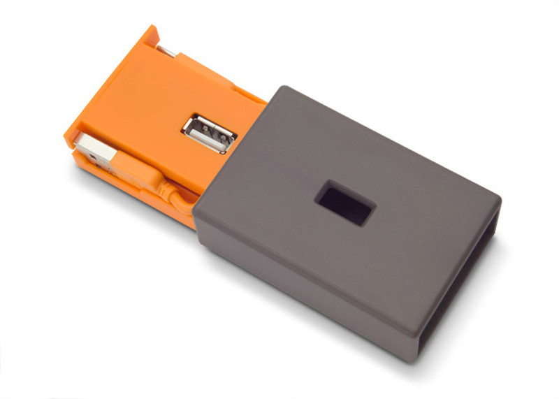 LaCie Core4 480Мбит/с Оранжевый хаб-разветвитель