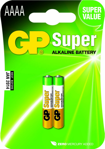 GP Batteries Super Alkaline AAAA Щелочной 1.5В батарейки