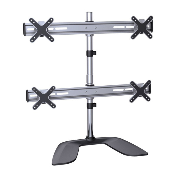 Sopar 23281 23" Freestanding Black,Silver flat panel desk mount