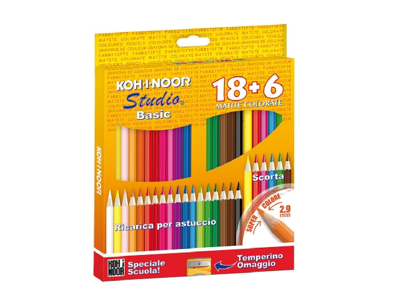 Koh-I-Noor DH3324 Мульти 24шт цветной карандаш