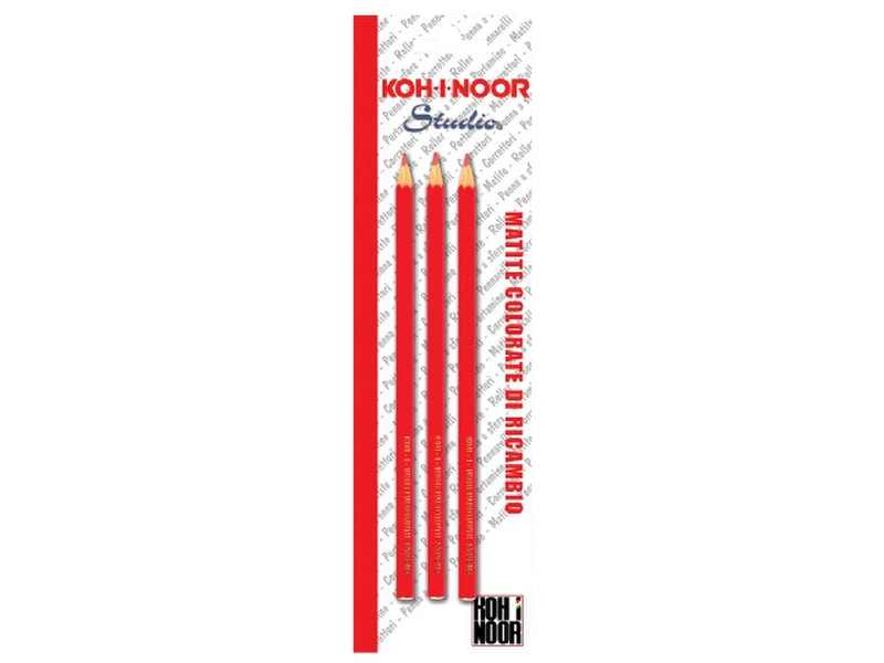 Koh-I-Noor DH3603-1 Красный 3шт цветной карандаш