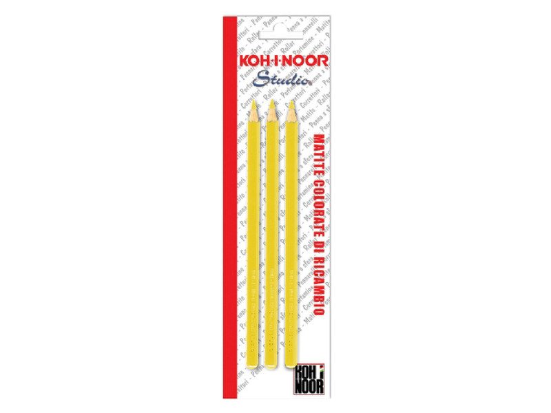 Koh-I-Noor DH3603-3 Yellow 3pc(s) colour pencil