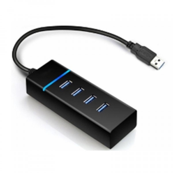 Ewent EW1133 USB 3.0 (3.1 Gen 1) Type-A 5000Мбит/с Черный хаб-разветвитель
