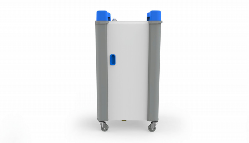 Monarch Computer Furniture Unicabby 20 H Multimedia trolley Blue,Grey,White