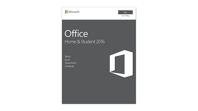 Microsoft Office Home & Student 2016 1Benutzer Englisch
