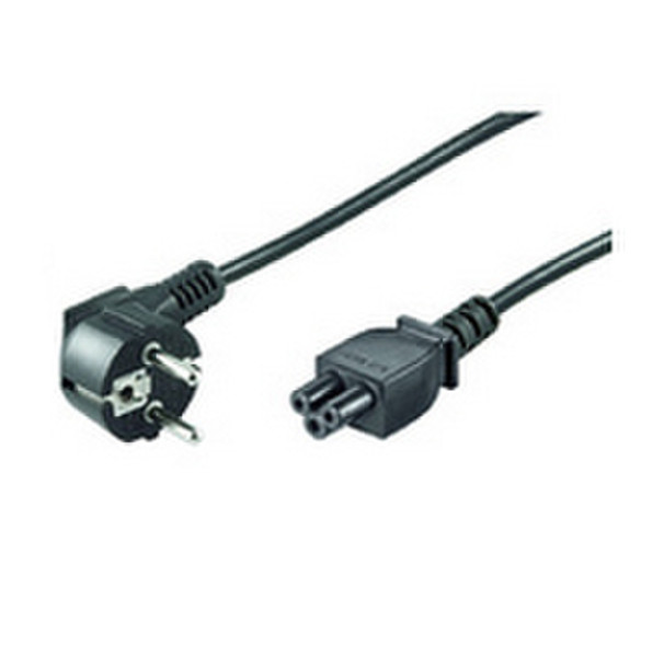Microconnect PE010812 1.2m CEE7/7 Schuko C5 coupler Black power cable