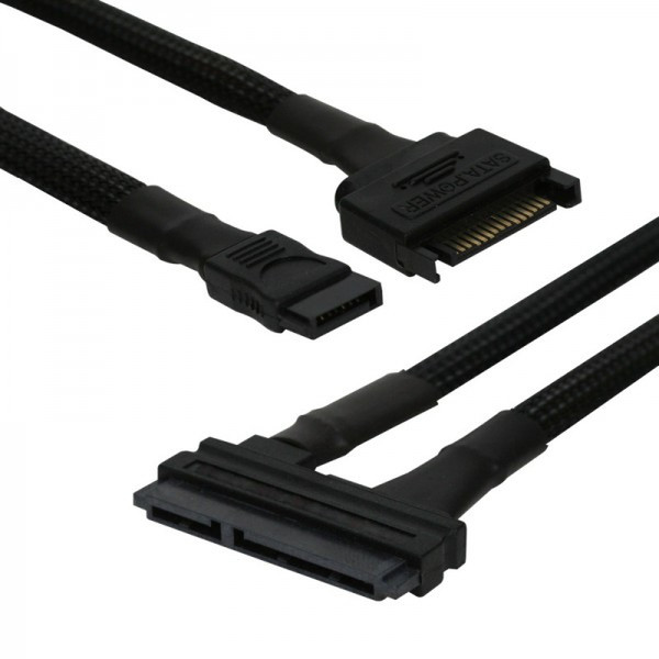 Nanoxia NXSKKGE 0.45m Black SATA cable