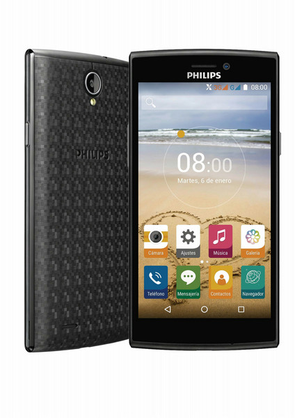 Philips CTS337GY/77 Две SIM-карты 8ГБ Черный, Серый смартфон